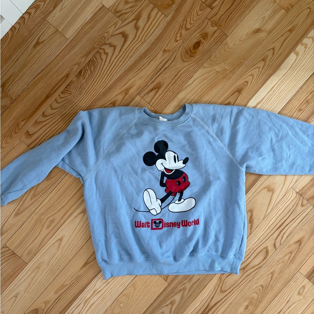 Disney Light Blue Mickey Mouse Pullover